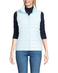 Lands' End - Petite Wanderweight Packable Down Vest - Lyst