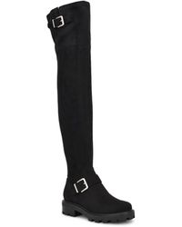 Nine West - Nans Lug Sole Casual Over The Knee Boots - Lyst