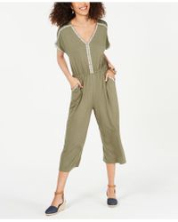 macys green jumpsuit