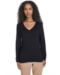 Tommy Hilfiger - V-neck Cable Sweater - Lyst