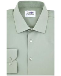 Tayion Collection - Solid Dress Shirt - Lyst