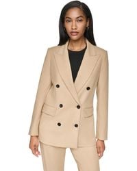 DKNY - Long-sleeve Notch Collar Button-front Blazer - Lyst