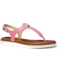 Michael Kors - Michael Val Thong Round Toe Sandals - Lyst
