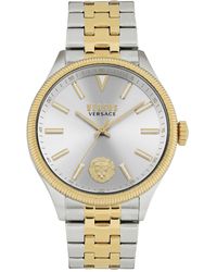 Versus - Colonne 3 Hand Quartz Movement And Two-tone Stainless Steel Bracelet Watch 45mm - Lyst