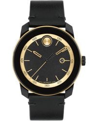 Movado - Bold Tr90 Swiss Quartz Leather Watch 42mm - Lyst