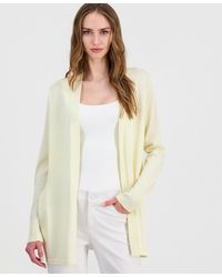 Anne Klein - Open-front Rib Pocket Cardigan - Lyst