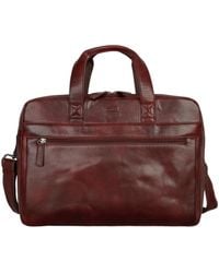 Mancini - Leather Laptop Briefcase - Lyst