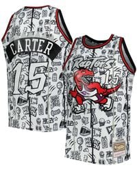 Mitchell & Ness - Vince Carter Toronto Raptors 1998-99 Hardwood Classics Doodle Swingman Jersey - Lyst