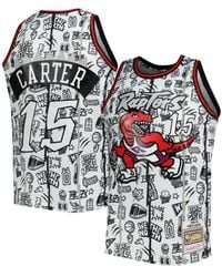 Mitchell & Ness Men's Vince Carter White Toronto Raptors Big and Tall  Hardwood Classics Swingman Jersey