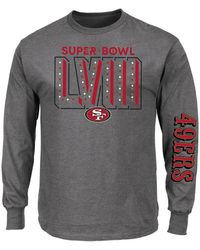 Fanatics - San Francisco 49ers Super Bowl Lviii Big And Tall Long Sleeve T-shirt - Lyst