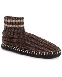 Muk Luks - Cuff Bootie Slipper - Lyst