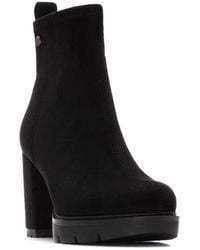 Xti - Suede Heeled Dress Booties By - Lyst