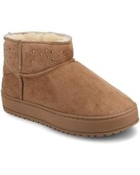 Journee Collection - Tarla Round Toe Booties - Lyst