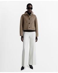 Mango - Pockets Detail Wool-blend Jacket - Lyst