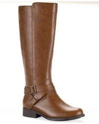 Style & Co. - Style Co Margoo Riding Boots Regular Wide Calf Macys Exclusive - Lyst