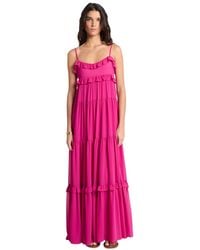 Michael Kors - Sleeveless Tiered Maxi Dress - Lyst