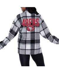 Gameday Couture - San Francisco 49ers Fieldside Fun Plaid Button-up Overshirt - Lyst