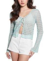 Guess - Clarissa Tie-front Cardigan Sweater - Lyst