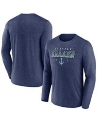 Fanatics - Blue Seattle Kraken Long Sleeve T-shirt - Lyst
