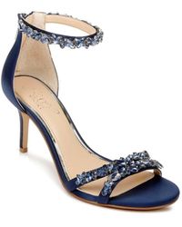 caroline embellished strap evening shoe