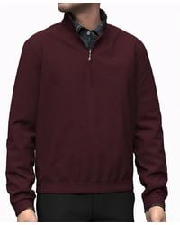 Scott Barber - Pima Interlock Zip Mock - Lyst