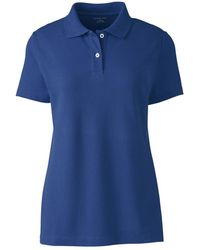 Lands' End - Short Sleeve Basic Mesh Polo Shirt - Lyst