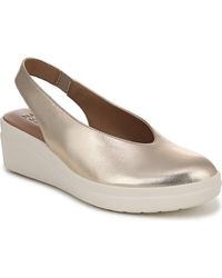 Naturalizer - Sutton Closed Almond Toe Slingback Wedges - Lyst