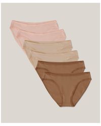 Pact - Organic Cotton Everyday Classic Fit Bikini 6-pack - Lyst