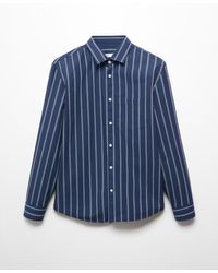 Mango - Classic-fit Printed Cotton Shirt - Lyst