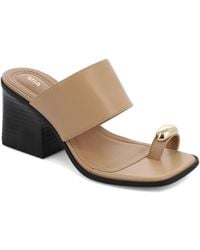 MIA - Fawn Block Heel Slip-on Dress Sandals - Lyst