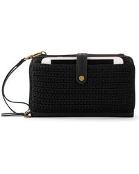 The Sak - Iris Crochet Leather Smartphone Convertible Crossbody Wallet - Lyst