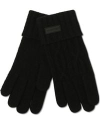 HUNTER - Cuffed Cable-knit Gloves - Lyst