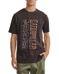 Caterpillar - Urban Camo Graphic T-shirt - Lyst
