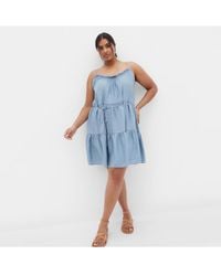City Chic - Plus Size Sweet Tiers Mini Dress - Lyst