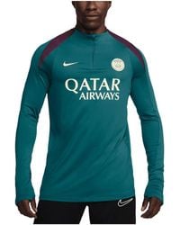 Nike - Paris Saint-germain 2024/25 Strike Drill Performance Quarter-zip Long Sleeve Top - Lyst
