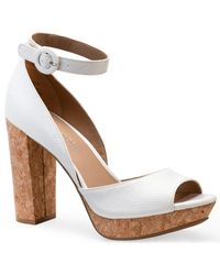 Sun & Stone Sun + Stone Reeta Block-heel Platform Sandals, Created For Macy's in Red | Lyst