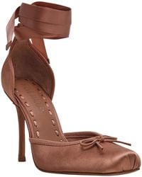 Steve Madden - Larina Lace-up High-heel Ballet Pumps - Lyst
