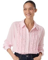 Hush - Chiffon Ruffle Blouse - Lyst
