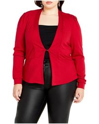City Chic - Plus Size Piping Praise Jacket - Lyst