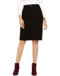 macys long black skirt