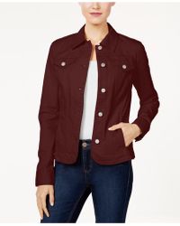 charter club white denim jacket