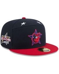 KTZ - Navy/red Baltimore Orioles 2025 Mlb All-star Game Workout Side Patch 59fifty Fitted Hat - Lyst