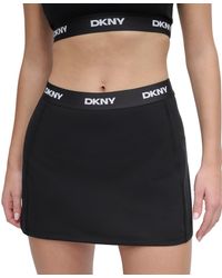 DKNY - Sport Logo-waistband Balance Compression Skort - Lyst