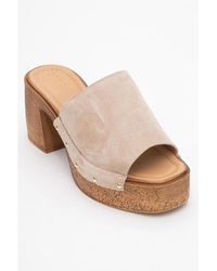 Forever & Always Shoes - Pull Leather Platform Mules () - Lyst
