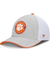 Fanatics - Heather Gray/white Clemson Tigers trigger Flex Hat - Lyst
