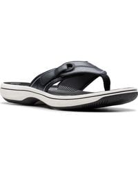 Clarks - Cloud Steppers Breeze Reyna Peep Toe Sandals - Lyst