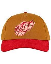 American Needle - Tan/red Detroit Red Wings Burnett Adjustable Hat - Lyst