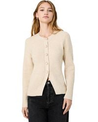 French Connection - Marley Jewel Neck Button-front Cardigan - Lyst