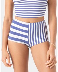 Roxy - Stripe Out Boy Shorts - Lyst