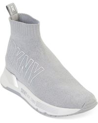 DKNY - Nona Pull-on Logo Sock Sneakers - Lyst
